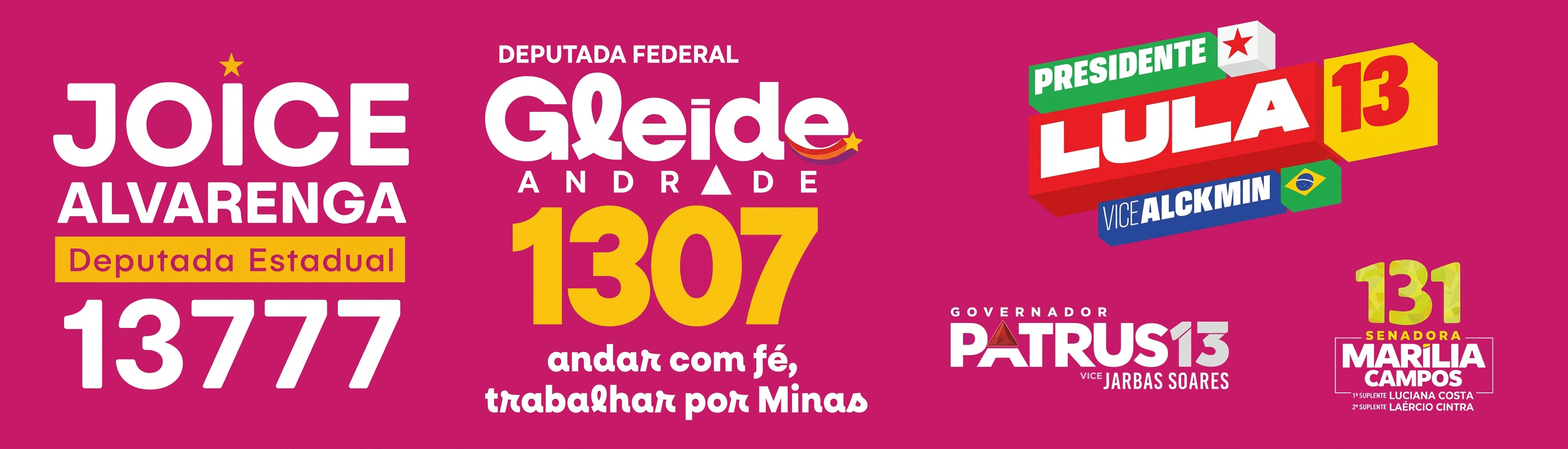 Joice Alvarenga, Gleide Andrade, presidente Lula, governador Patrus e Marilia Campos